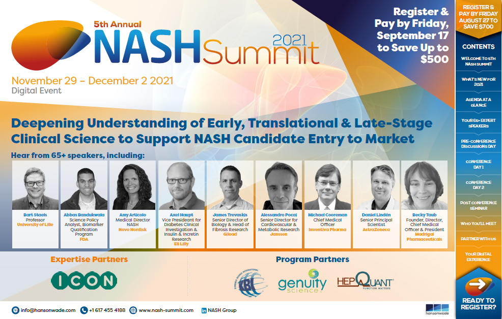 NASH Summit Brochure Screenshot